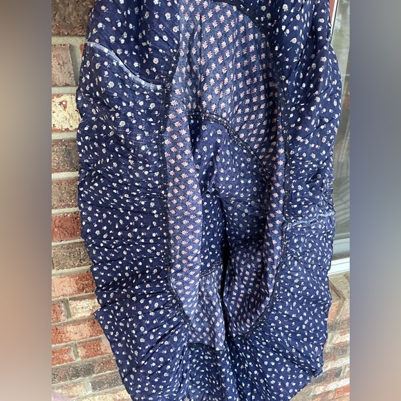 VTG 🦋Gunne Sax🦋 70’s Navy & Red Calico floral Cottage Core Prairie Dress✨ - Picture 14 of 16